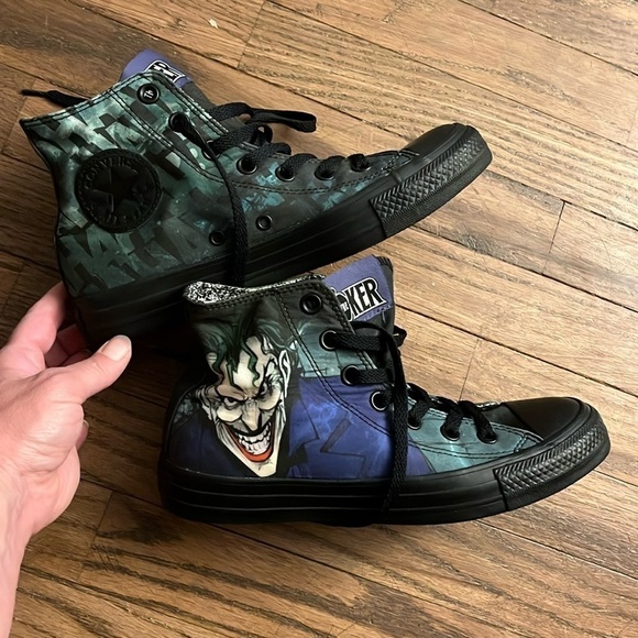 Converse Chuck Taylor All Star High x DC Comics Joker Like New - Picture 1 of 13